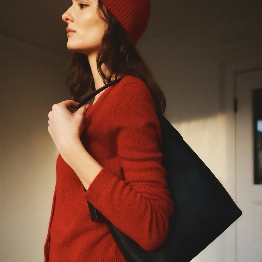 Quince Full Grain Leather Small Shoulder Bag - Picture 2 of 8